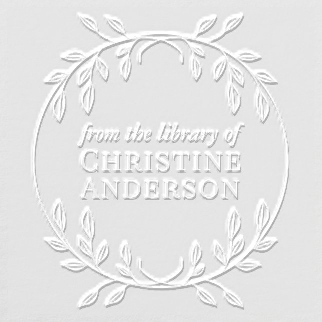 From The Library Of Branch Greenery  Embosser (Design)