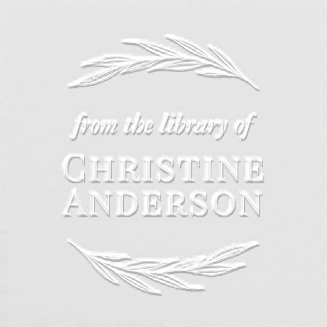 From The Library Of Branch Greenery  Embosser (Design)