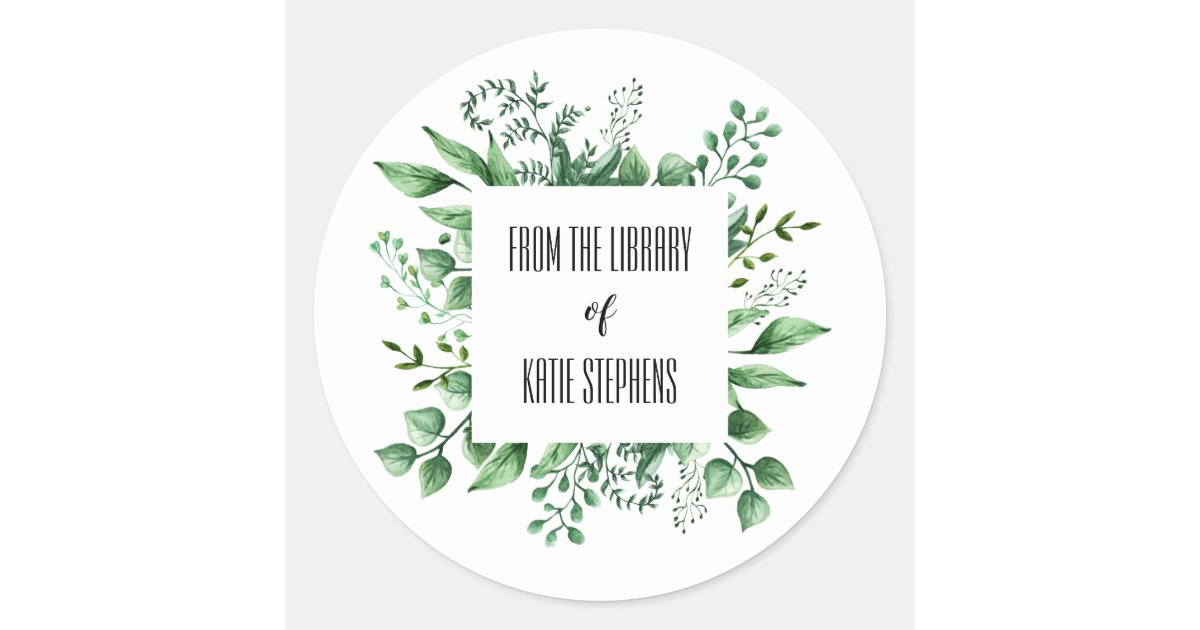 From The Library Of Custom Book Labels | Zazzle.com
