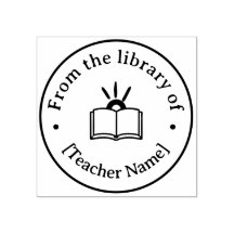 From The Library Of Custom Book Teacher Classroom