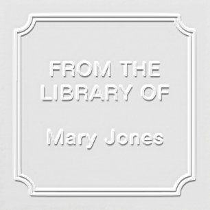 "From The Library Of" Custom Embosser