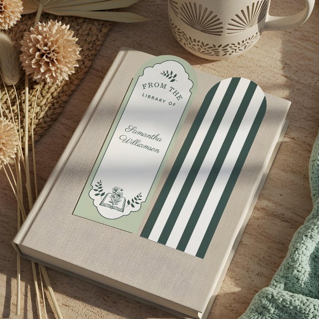 From The Library of Custom Name Personalized Book  Bookmarks (From The Library of Custom Name Personalized Book Bookmarks)