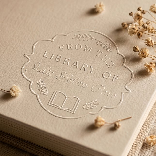 From The Library of Custom Name Personalized Book Embosser (From The Library of Custom Name Personalized Book Embosser)
