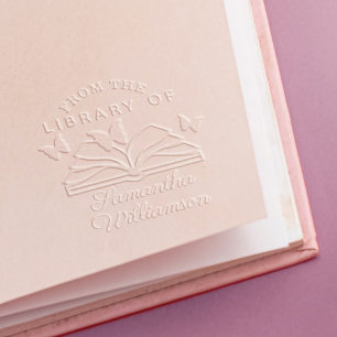 From The Library of Custom Name Personalized Book Embosser