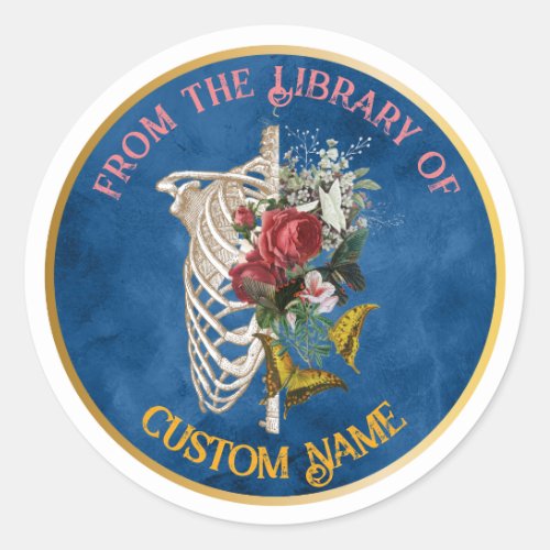 From The Library of Custom Name Stickers