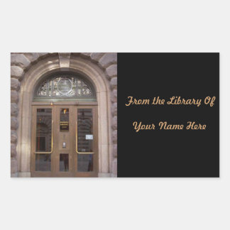 From The Library Of Customizeable Book Labels