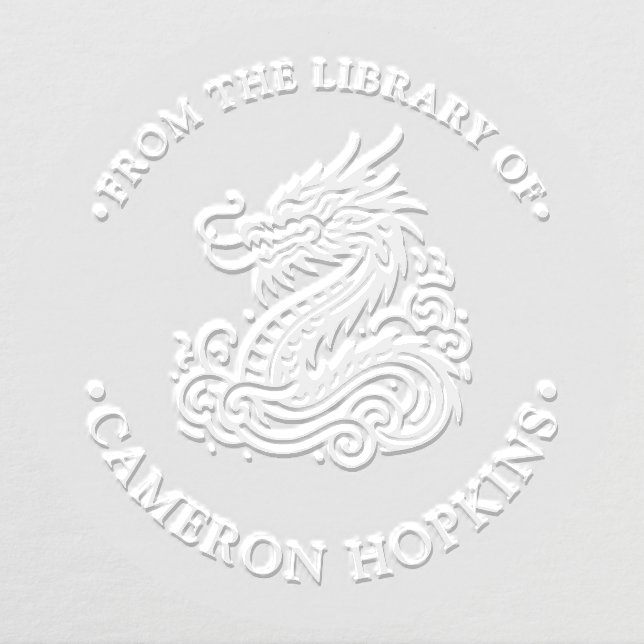 From The Library Of Dragon Embosser (Design)