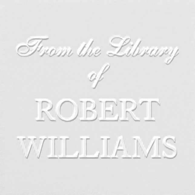 From The Library Of Elegant Bookplate Classic Embosser (Design)
