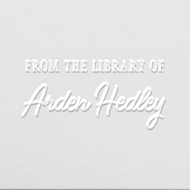 From The Library Of Embosser (Design)