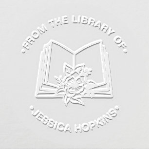From The Library Of Floral Embosser