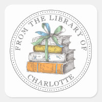 From The Library Of Illustrated Bookplate