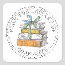 From The Library Of Illustrated Bookplate