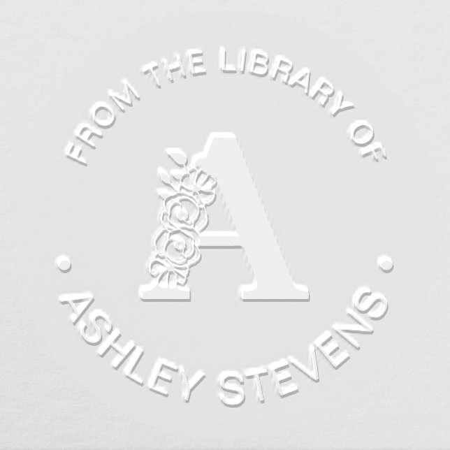 From The Library Of Initial A Embosser (Design)