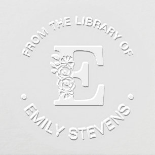 From The Library Of Initial E Embosser