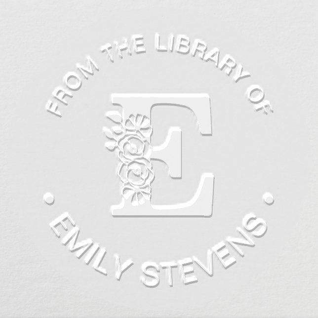 From The Library Of Initial E Embosser (Design)