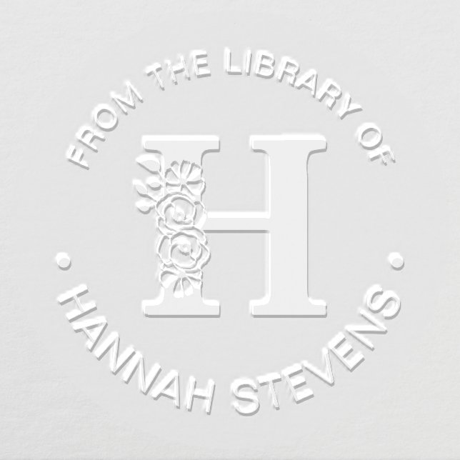 From The Library Of Initial H Embosser (Design)