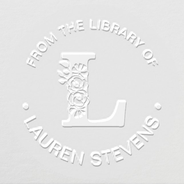 From The Library Of Initial L Embosser (Design)