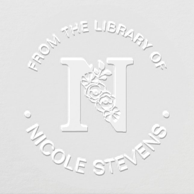 From The Library Of Initial N Embosser (Design)