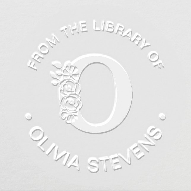 From The Library Of Initial O Embosser (Design)