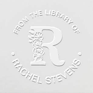 From The Library Of Initial R Embosser