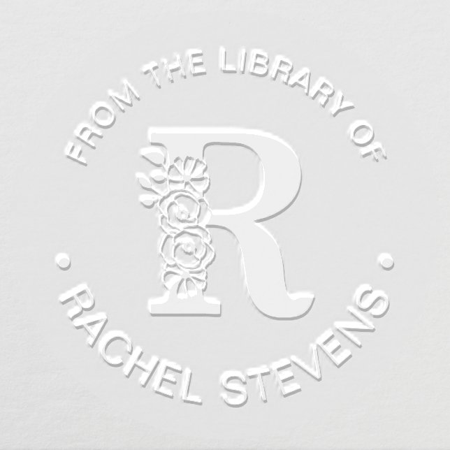 From The Library Of Initial R Embosser (Design)