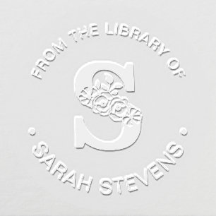 From The Library Of Initial S Embosser