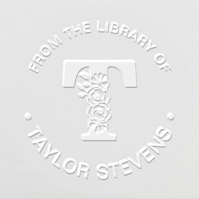 From The Library Of Initial T Embosser (Design)