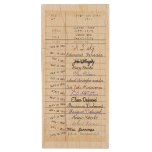 From the Library of Jane Austen Wood USB Flash Drive