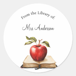 From the Library of Labels, Library Stickers, Book Classic Round Sticker