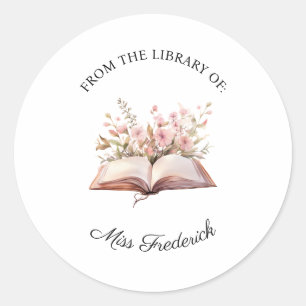 From the Library of Labels, Teachers Classic Round Sticker