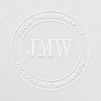 From the Library of, Monogram, Name, Custom 