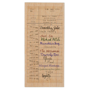 From the Library of Oz Wood USB Flash Drive