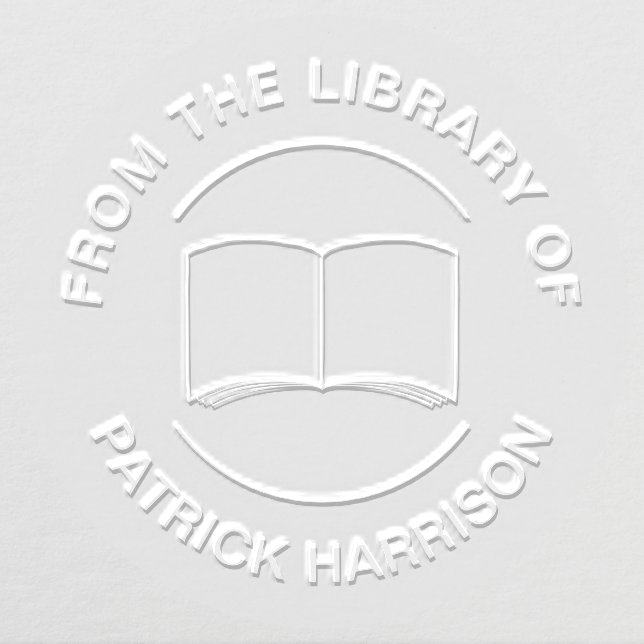From the Library of Personalized Book Embosser (Design)