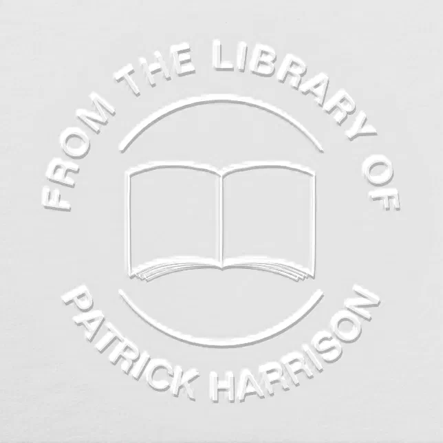 From the Library of Personalized Book Embosser | Zazzle