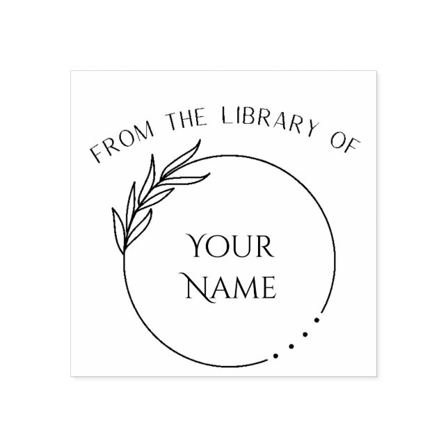 From The Library Of - Personalized Book Stamp (Imprint)