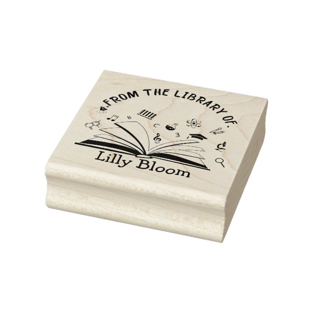 From the Library Of – Personalized Name Rubber Stamp (Stamp)