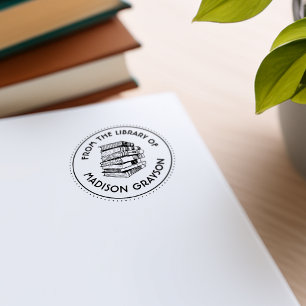 From The Library Of Personalized Self-inking Stamp
