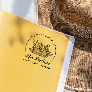 From The Library Of Read Love Return Book Rubber Stamp