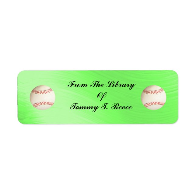 FROM THE LIBRARY OF- RETURN ADDRESS LABELS (Front)