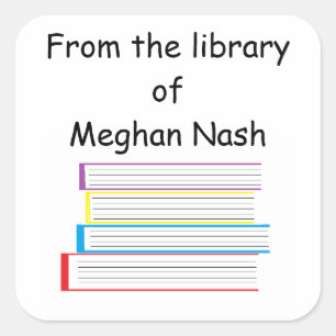 "From the library of..." Stickers
