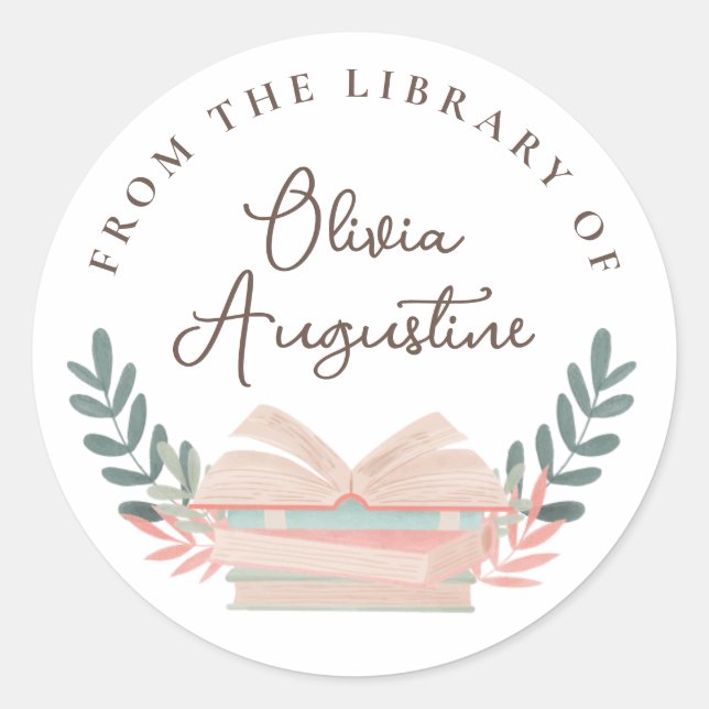 From the Library of / This Book Belongs to Sticker (Front)
