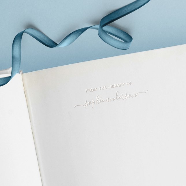 From The Library Of Trendy Script Name Embosser (Creator Uploaded)