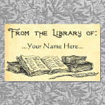 From The Library Of Vintage Books Custom Bookplate at Zazzle