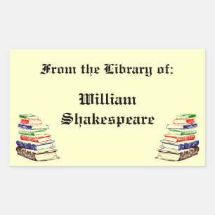 From the Library of Vintage Custom Bookplate