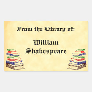 From the Library of Vintage Custom Bookplate