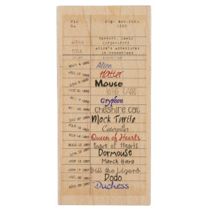 From the Library of Wonderland Wood Flash Drive