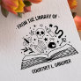 FROM THE LIBRARY OF YOUR NAME MAGIC BOOK RUBBER STAMP