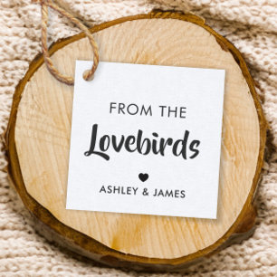 From the Lovebirds Tag, Bird Seed Gift Tag, Kraft Favor Tags