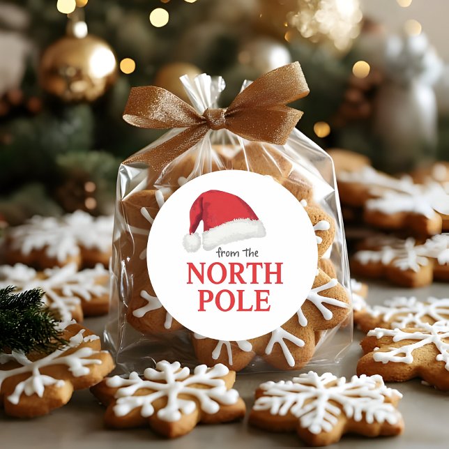 From the North Pole Christmas Sticker | Santa Hat  (Creator Uploaded)