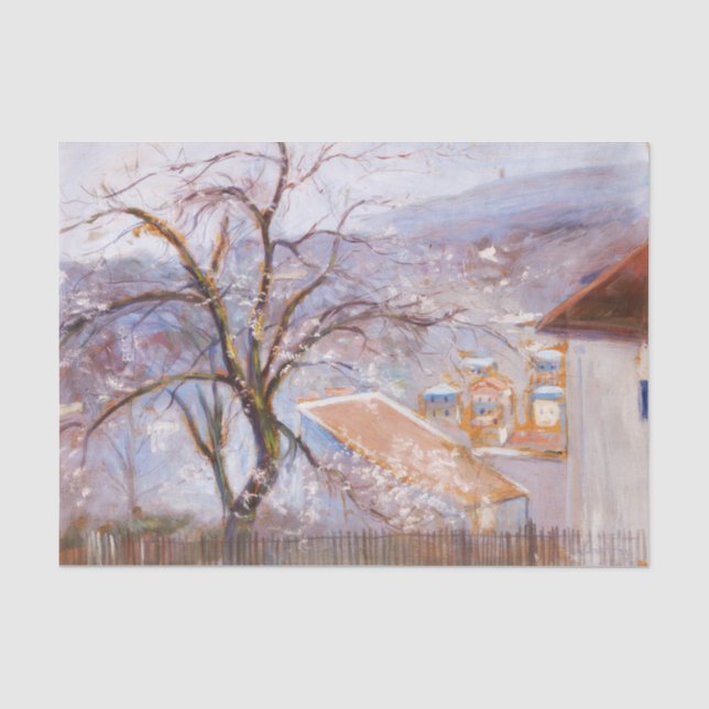 From the outskirts of Paris, Hugo Simberg  Tissue Paper (Front)